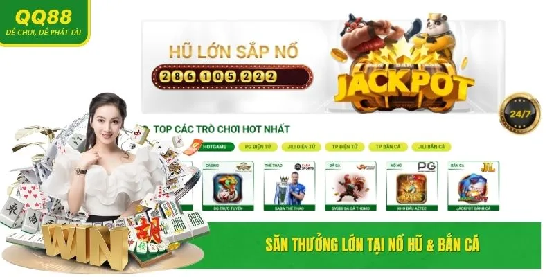 QQ88 | Trang Chủ Chính Tkức QQ88.COM | Đăng Ký QQ88 +88K 23 Săn thưởng hấp dẫn tại Nổ hũ & Bắn cá